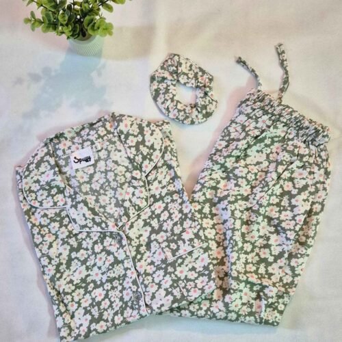 Spring Bloom Mint - PJ Set