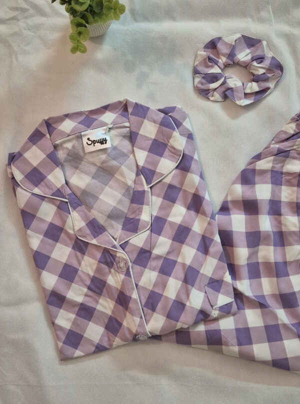 Indigo Checks - PJ Set - Image 2