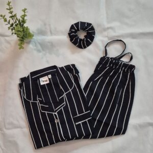 Navy Blue Lines - PJ Set