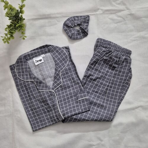 Grey Check - PJ Set