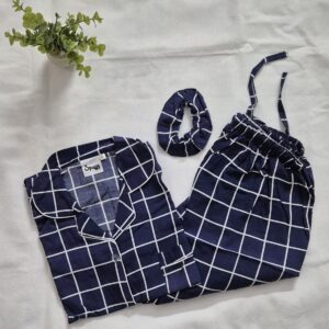 Navy Checks - PJ Set