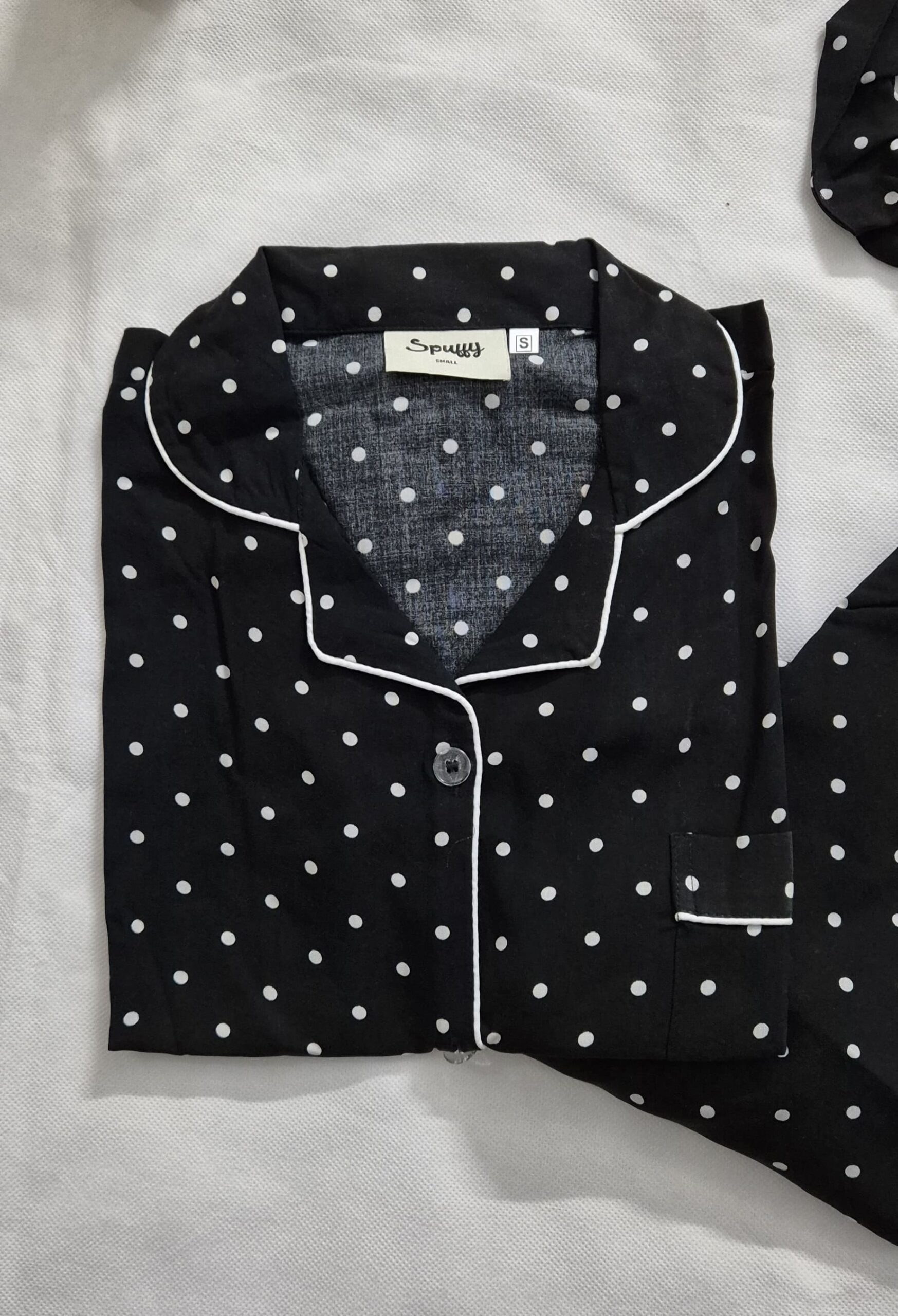 Black Polka - PJ Set - Image 2