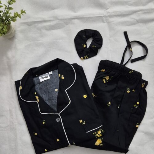 Night Yellow Rose - PJ Set