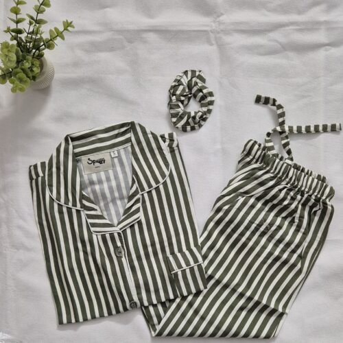 Emerald Stripes - PJ Set