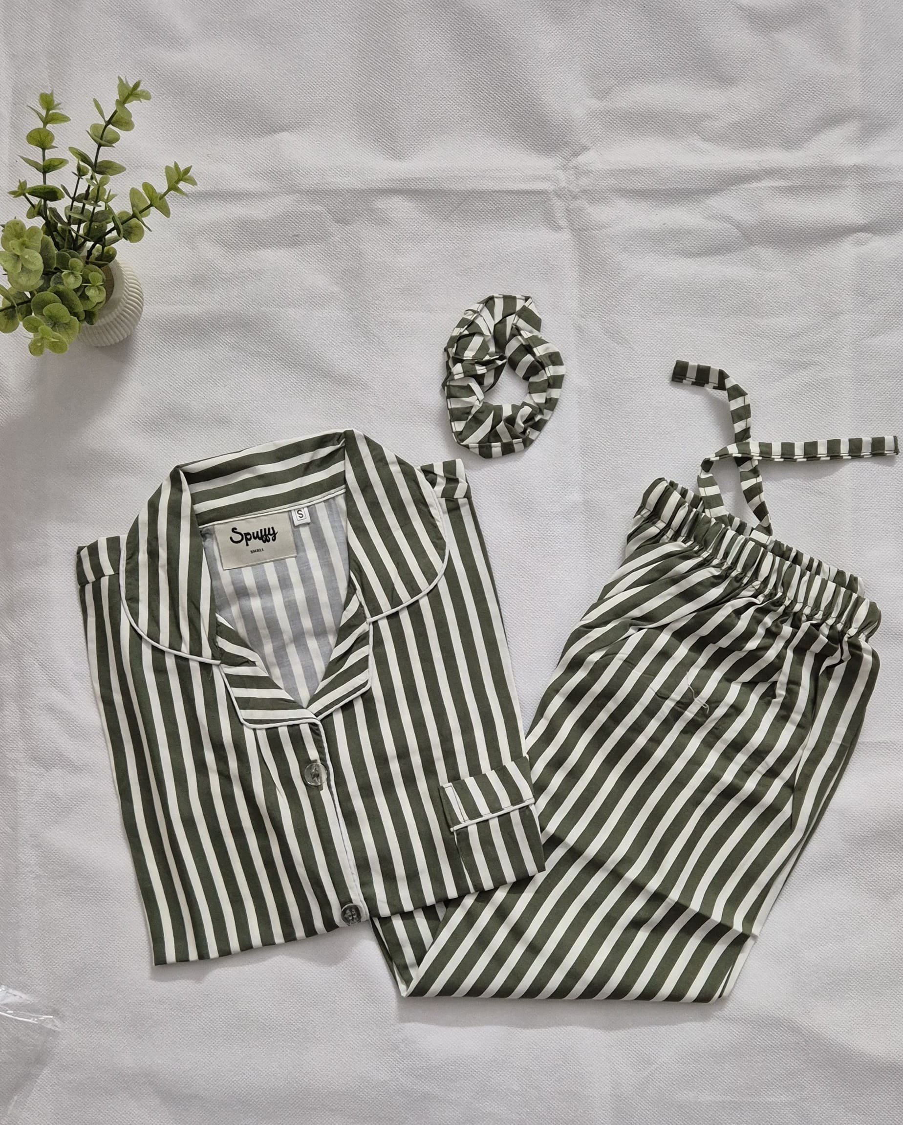 Emerald Stripes - PJ Set