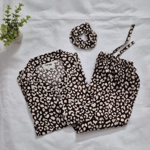 Mocha Leopard - PJ Set