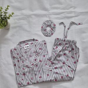 Rosy Stripes -  PJ Set