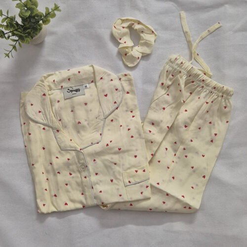 Crimson Hearts - PJ Set