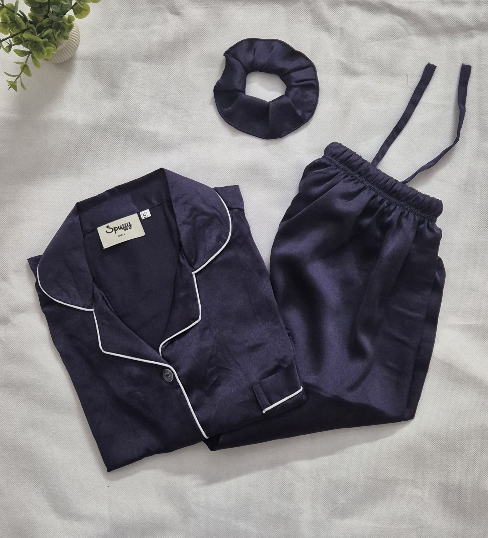 Aubergine Purple Silk - Premium PJ Set