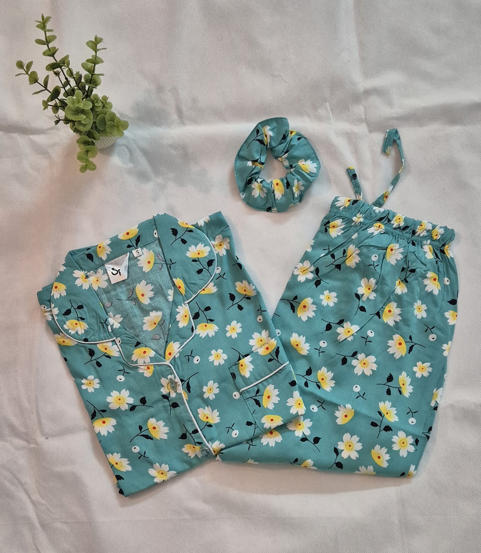 Seagreen Petals - PJ Set