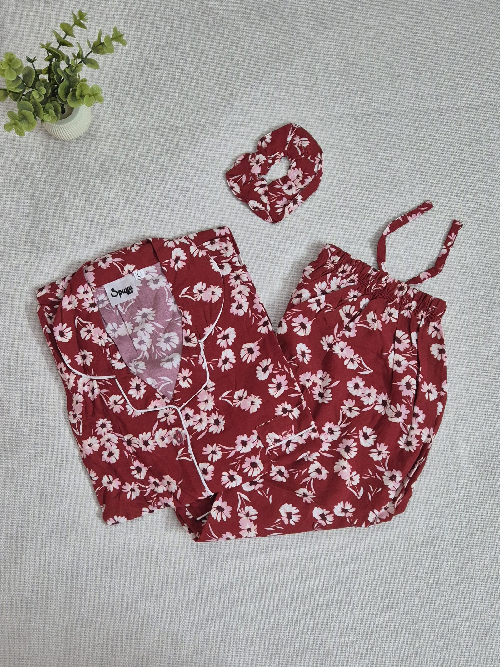 Ruby Flowers - PJ Set