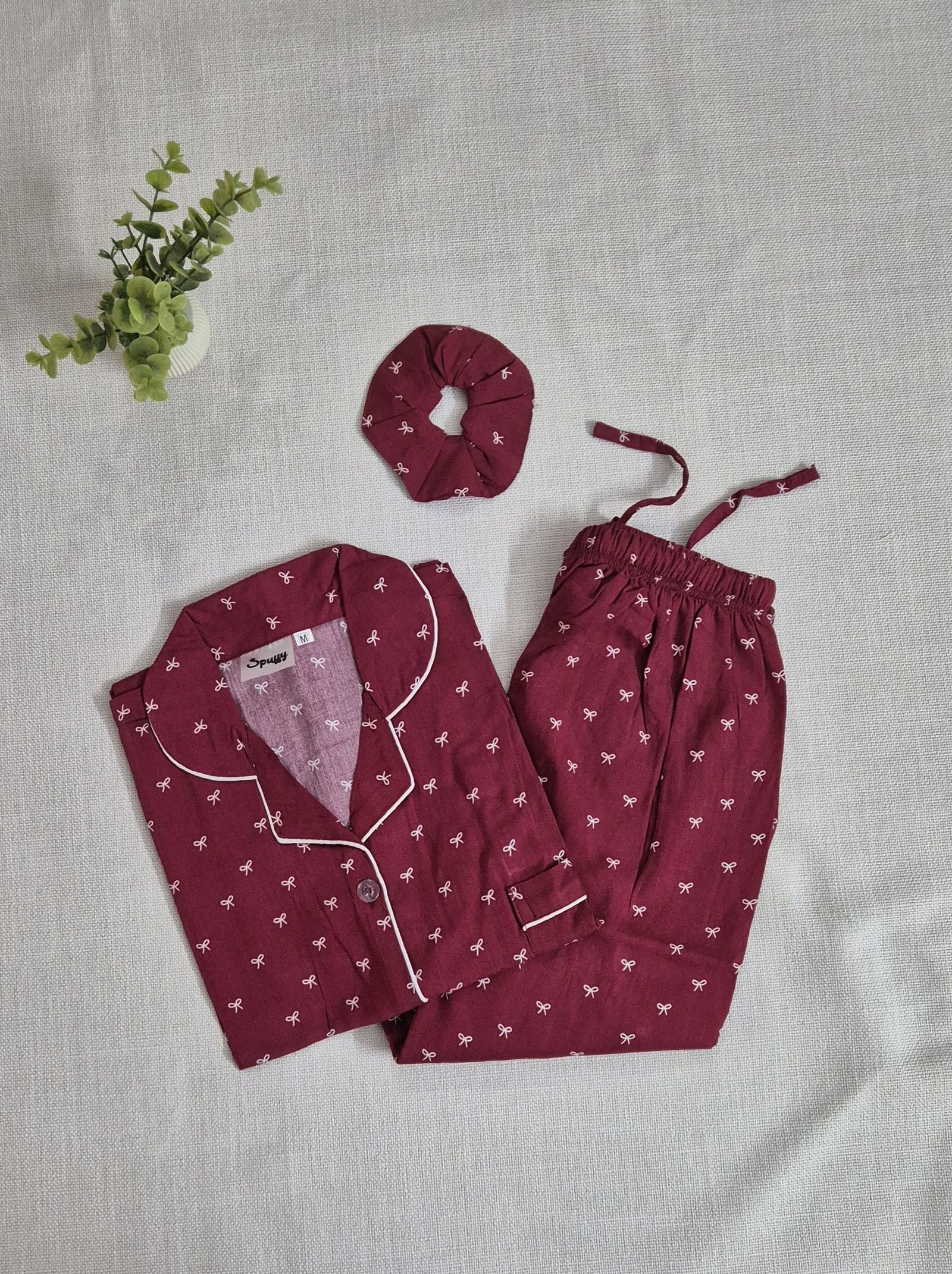 Crimson Bow - PJ Set