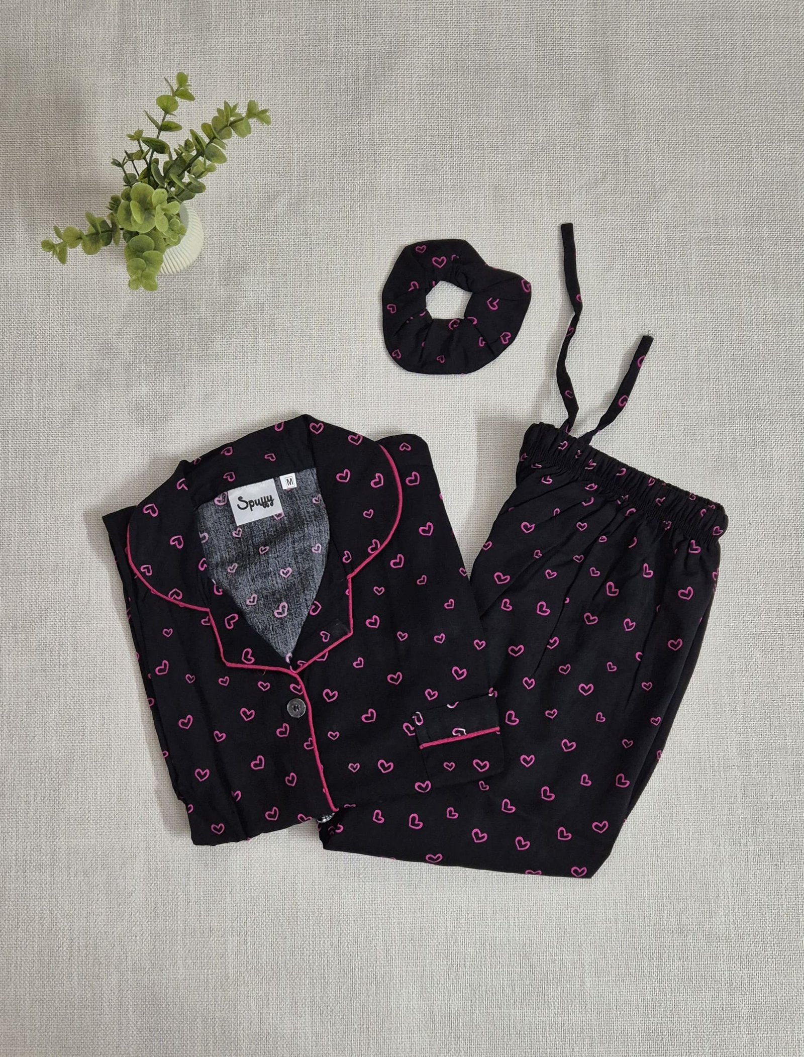 Black Hearts - PJ Set